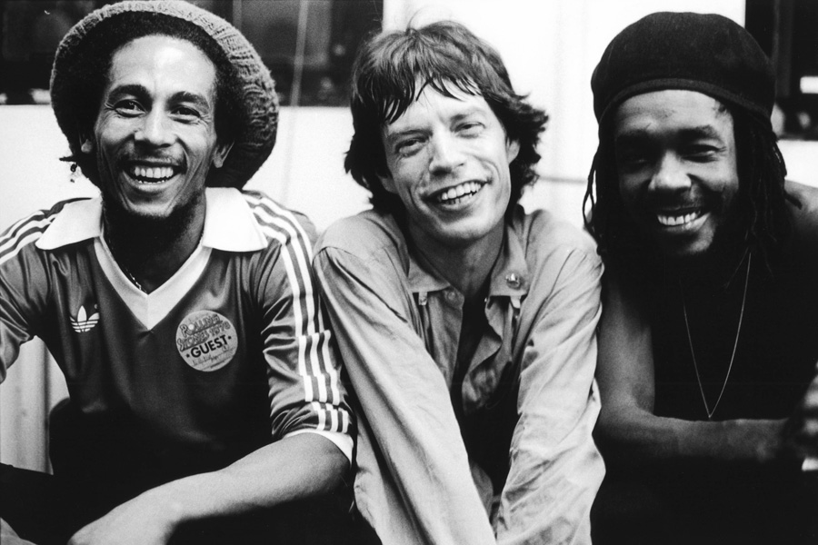 Bob Marley, Mick Jagger, Peter Tosh